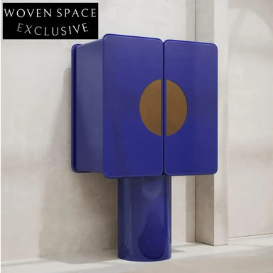 Modern Two-Door Solid Wood Sideboard Cabinet with Wine Storage