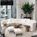 Modern U-Shaped Velvet Sectional Corner Sofa for Spacious Living Room
