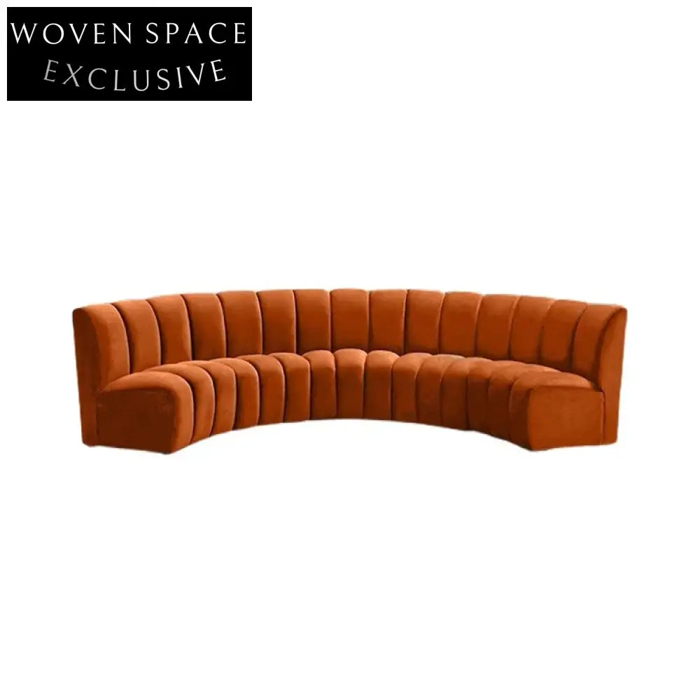 Modern U-Shaped Velvet Sectional Corner Sofa for Spacious Living Room