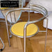 Modern Unique Cafe Dining Chair, Contrasting Color, Stainless Steel Legs, Home Furniture