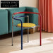 Modern Unique Cafe Dining Chair, Contrasting Color, Stainless Steel Legs, Home Furniture