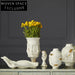 Modern Unique Face Lip Relief Art Decor Ceramic Table Vase for Flowers