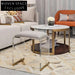Modern Upholstered Acrylic Stool Ottoman Bench with Metal Legs for Living Room