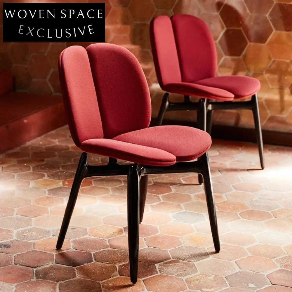 Modern Upholstered Dining Chair with Solid Wood Legs for Home & Hotel Seating