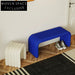 Modern Upholstered Fabric Bench Ottoman with Wooden Frame for Bedroom Living Room