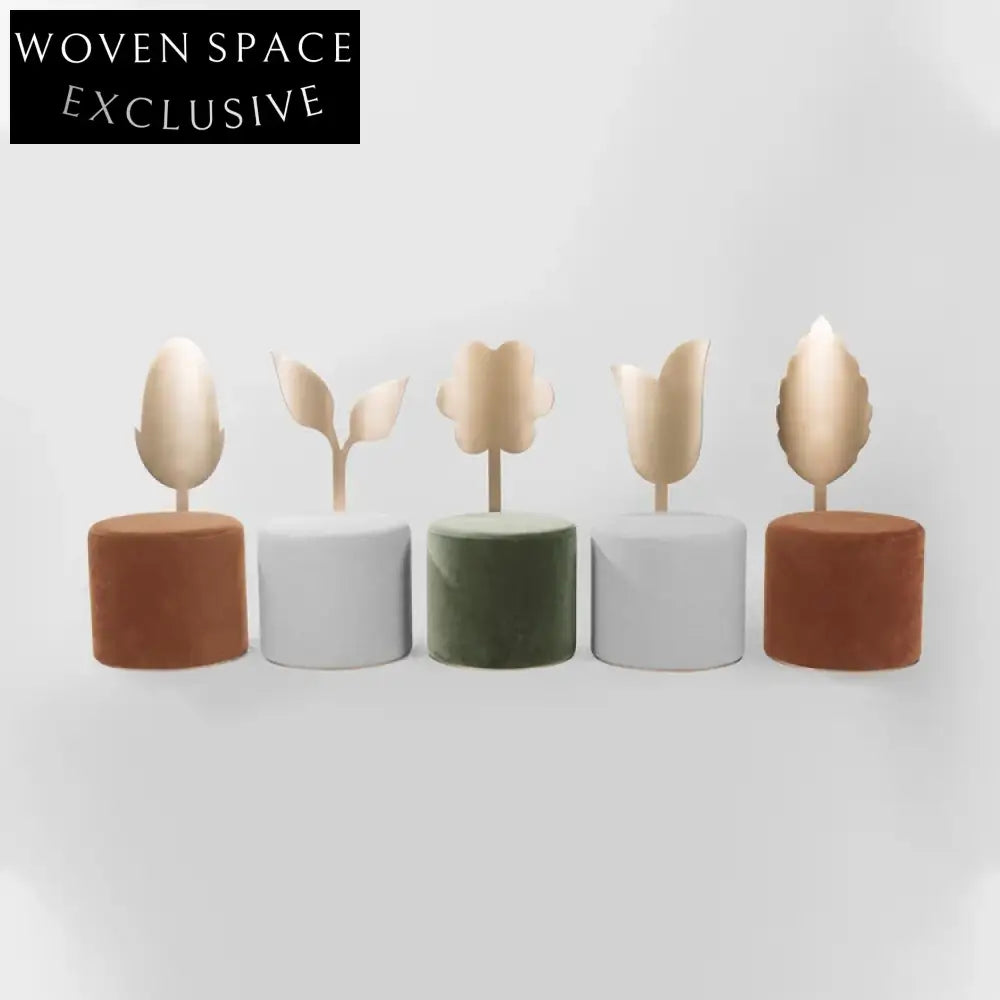 Modern Upholstered Fabric Dining Chair with Unique Metal Backrest Design