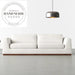 Modern Upholstered Fabric L-Shaped Corner Wood Base Villa Sectional Sofa