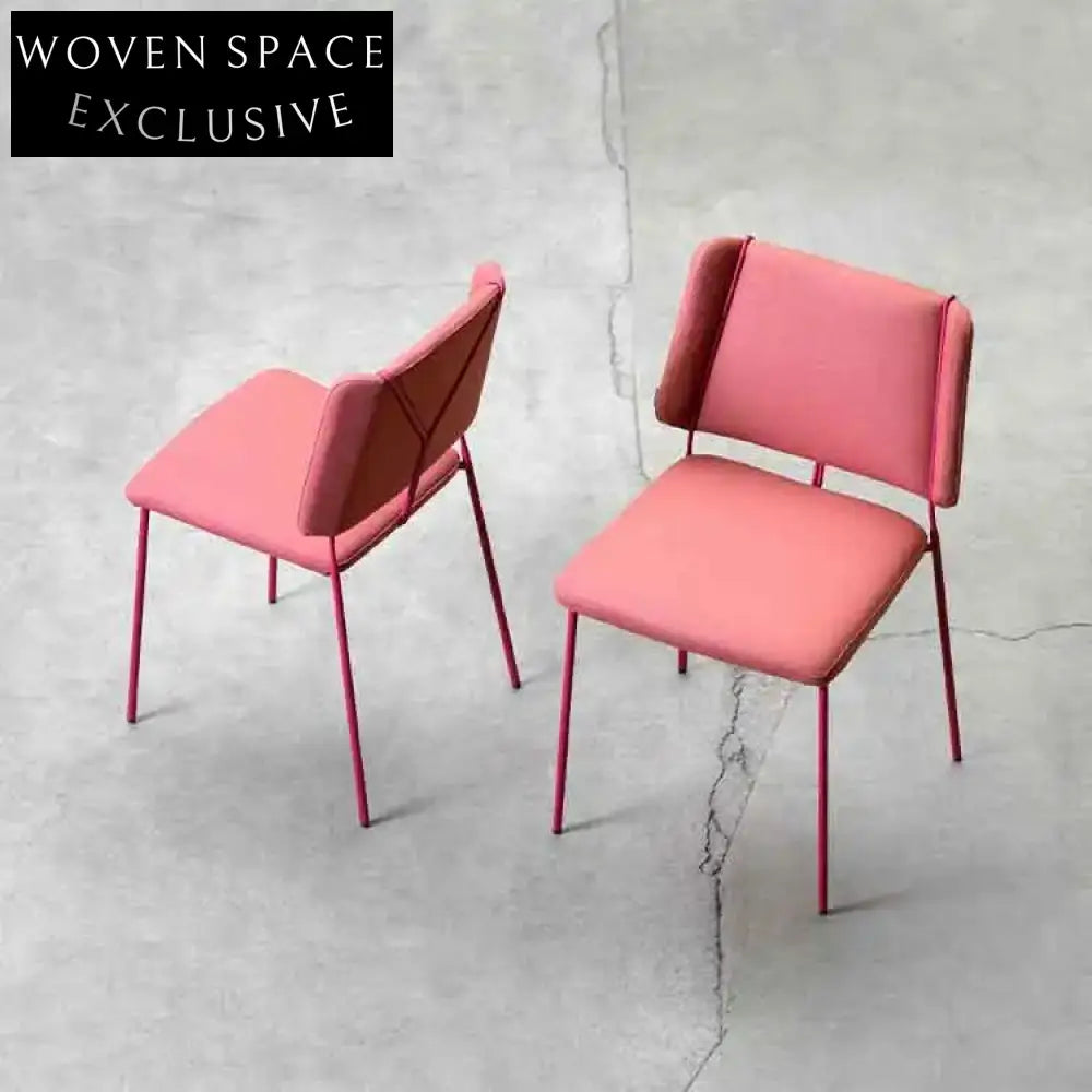 Modern Upholstered Fabric Metal Dining Chair for Home, Hotel, Commercial Use