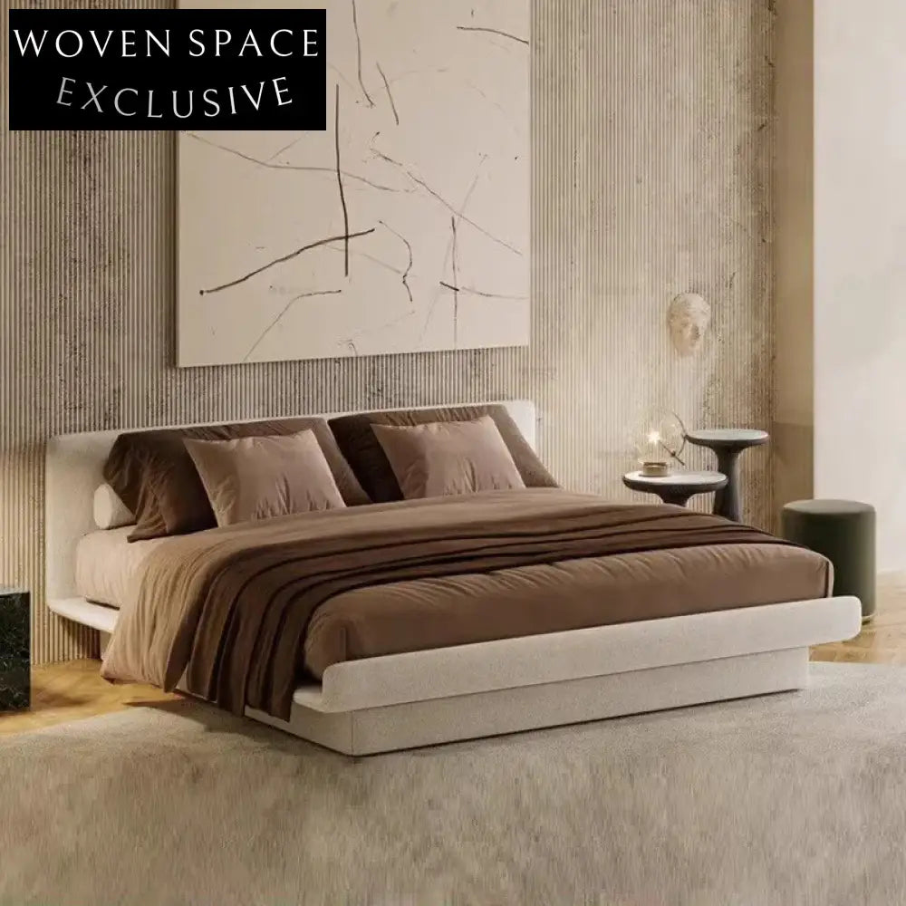 Modern Upholstered Fabric Soft Bed Frame for Hotels and Home Bedrooms