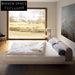 Modern Upholstered Fabric Soft Headboard Solid Wood King Queen Bed Frame