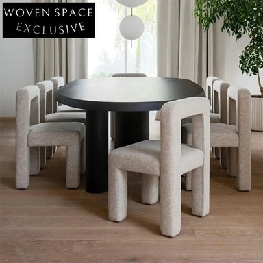 Modern Upholstered Fabric Wooden Dining Chair for Commercial & Home Use