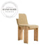 Modern Upholstered Flax Fabric Dining Chair with Solid Oak Wood Frame