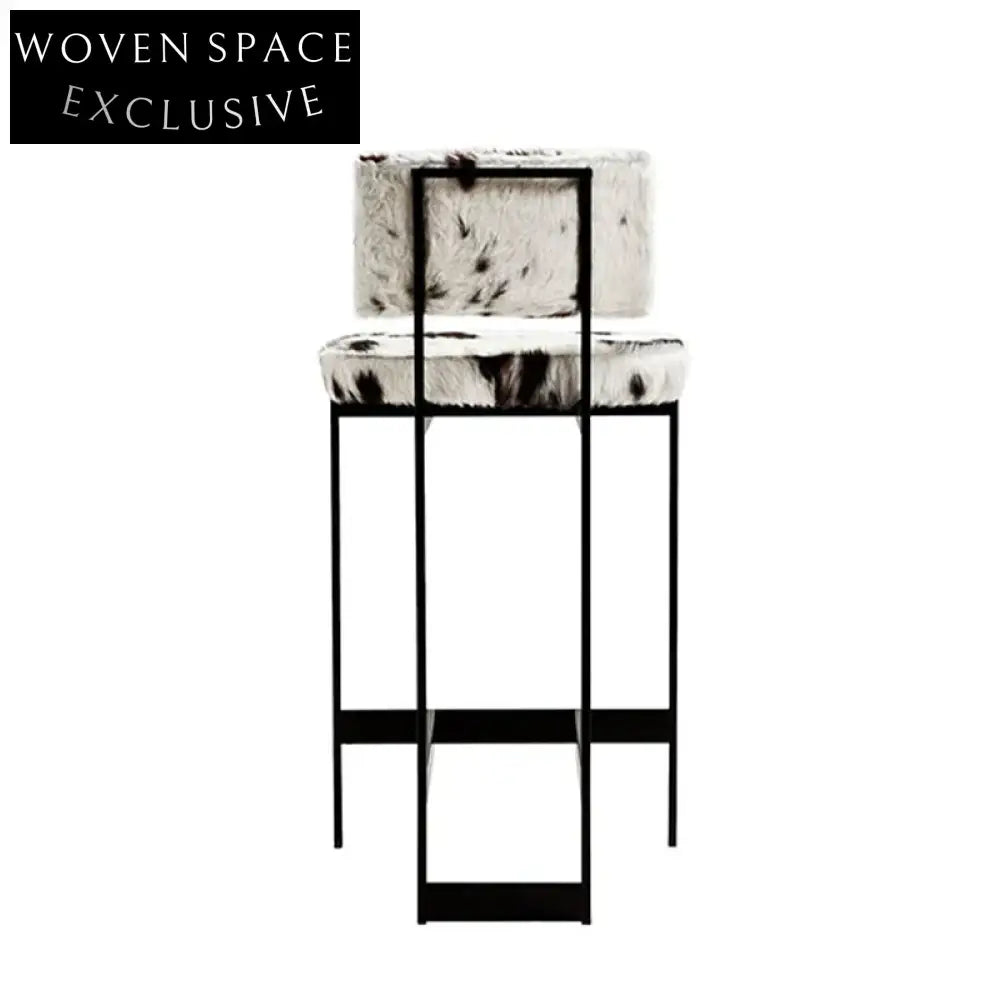 Modern Upholstered Leather High Counter Bar Stool for Kitchens