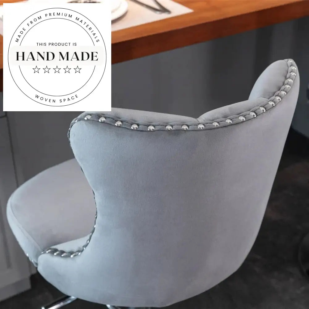 Modern Upholstered Metal High Bar Stool for Kitchen Dining