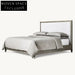 Modern Upholstered Solid Wood Devil Fish Skin Bedroom Bed Frame
