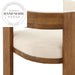 Modern Upholstered Solid Wood Frame Nordic Dining Armchair