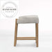 Modern Upholstered Wood Bar Stool for Kitchen Island and Countertop Seating