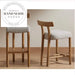 Modern Upholstered Wood Bar Stool for Kitchen Island and Countertop Seating