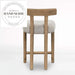Modern Upholstered Wood Bar Stool for Kitchen Island and Countertop Seating