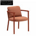 Modern Upholstered Wood Dining Armchair - Comfortable Living Room Accent Chair