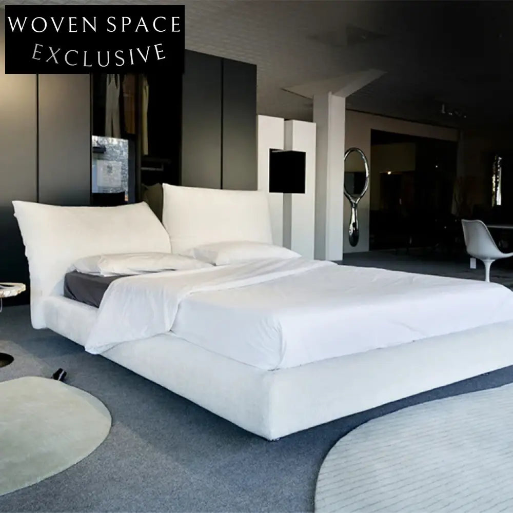 Modern Upholstered Wood Frame King Queen Adjustable Headboard Bedroom Bed