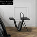 Modern V-Shape Metal Book Storage, Living Room Accent Table