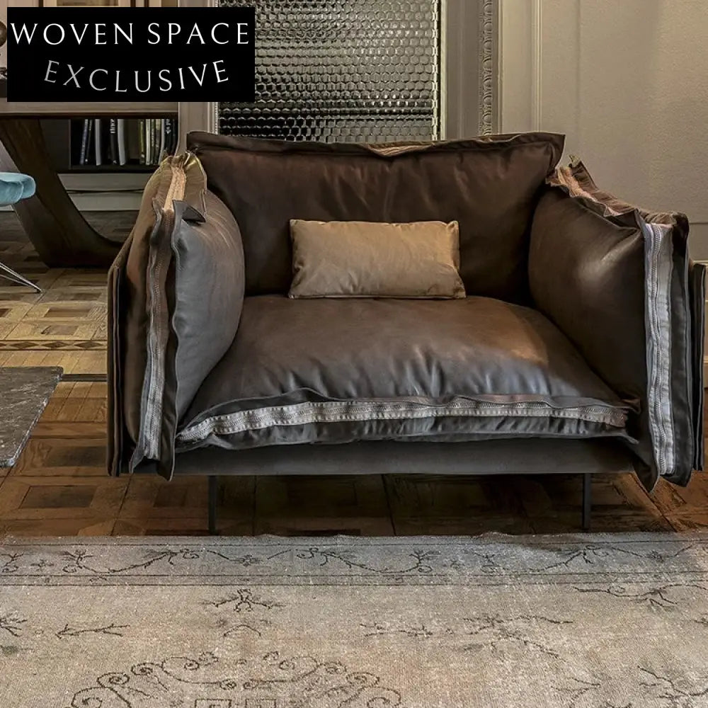 Modern Velvet Accent Sofa Chair for Living Room Hotel, Navy Blue Upholstered Chair