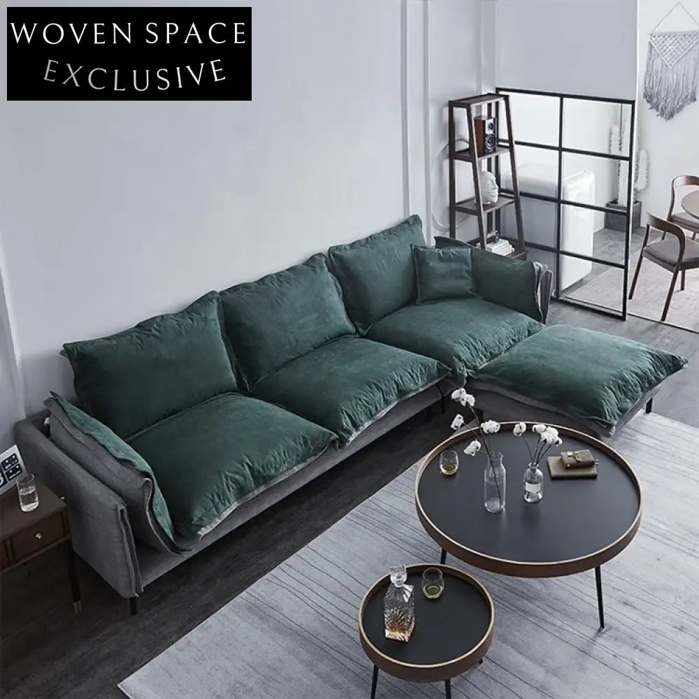 Modern Velvet Accent Sofa Chair for Living Room Hotel, Navy Blue Upholstered Chair