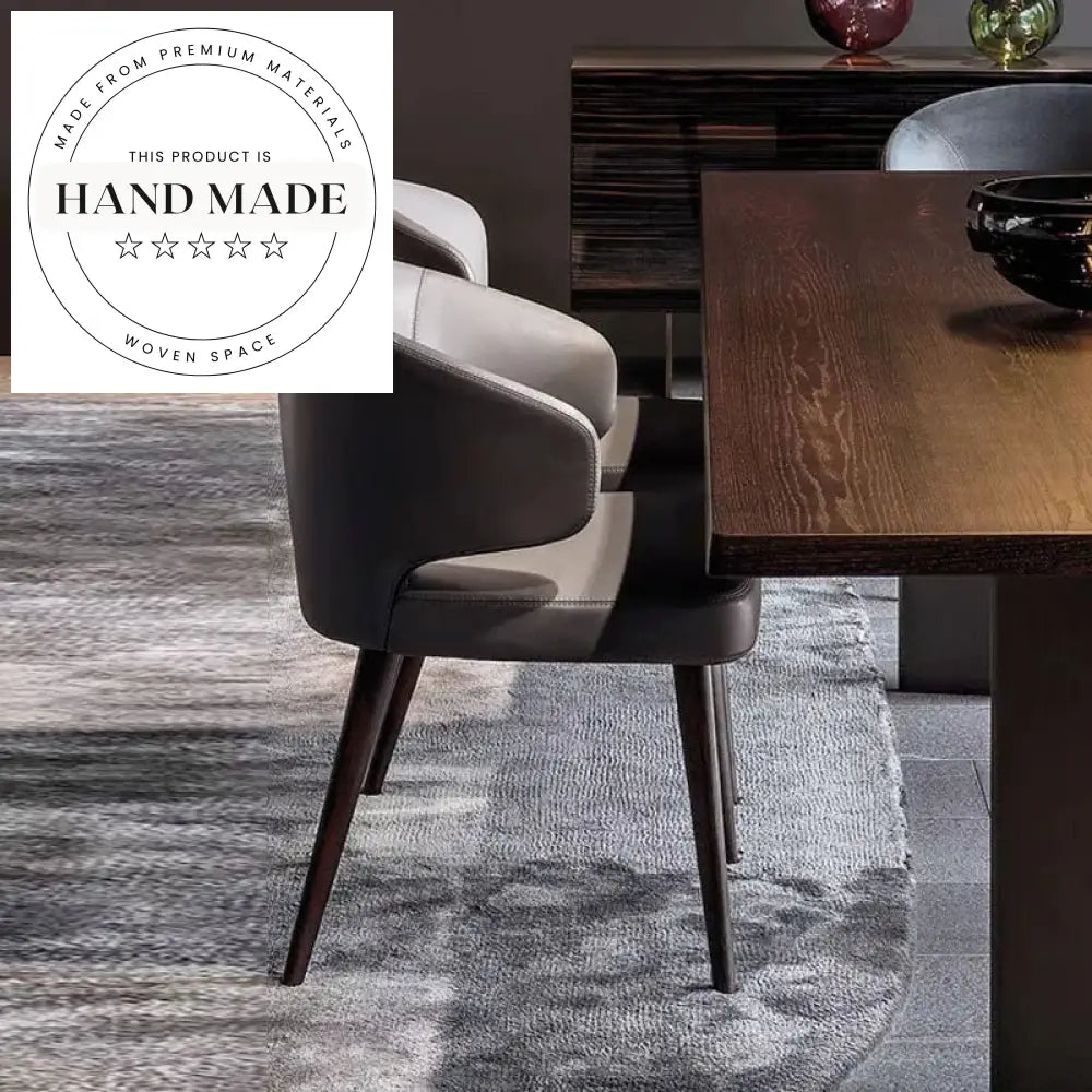 Modern Velvet Armchair with Solid Wood Legs Nordic Dining Chair