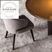 Modern Velvet Armchair with Solid Wood Legs Nordic Dining Chair
