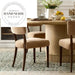 Modern Velvet Dining Chair, Solid Oak Wood Frame, Elegant Restaurant Style