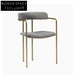 Modern Velvet Dining Chair with Metal Legs for Restaurant Cafe Home Seating