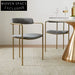 Modern Velvet Dining Chair with Metal Legs for Restaurant Cafe Home Seating
