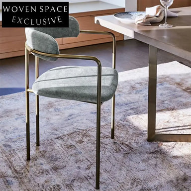 Modern Velvet Dining Chair with Metal Legs for Restaurant Cafe Home Seating