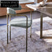 Modern Velvet Dining Chair with Metal Legs for Restaurant Cafe Home Seating