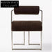 Modern Velvet Fabric Accent Chair with Nordic Metal Frame and Robust Legs
