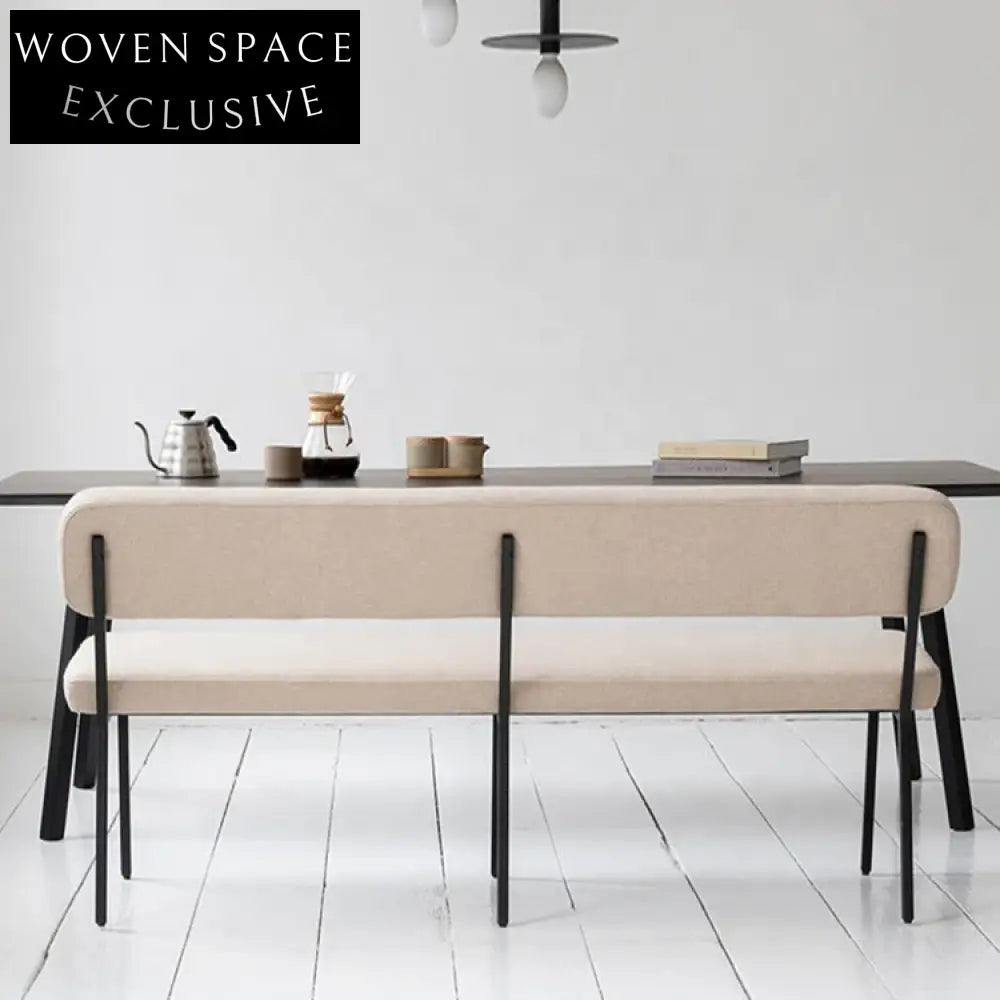 Modern Velvet Fabric Dining Booth Sofa Chair with Sturdy Metal Legs