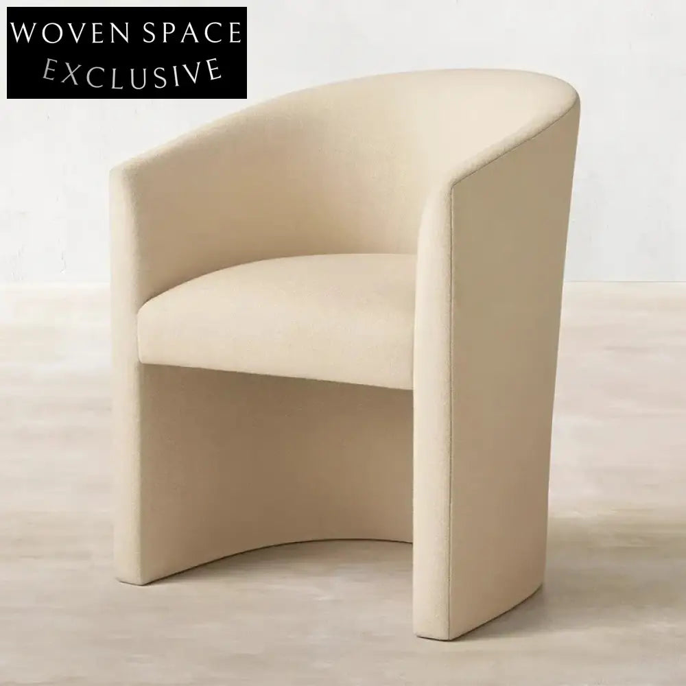 Modern Velvet Fabric High Back Armrest Dining Chair for Luxury Home Dining