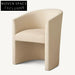 Modern Velvet Fabric High Back Armrest Dining Chair for Luxury Home Dining
