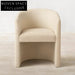 Modern Velvet Fabric High Back Armrest Dining Chair for Luxury Home Dining