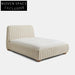 Modern Velvet Fabric King Bed, Solid Wood Frame, Luxurious Designer Style Furniture