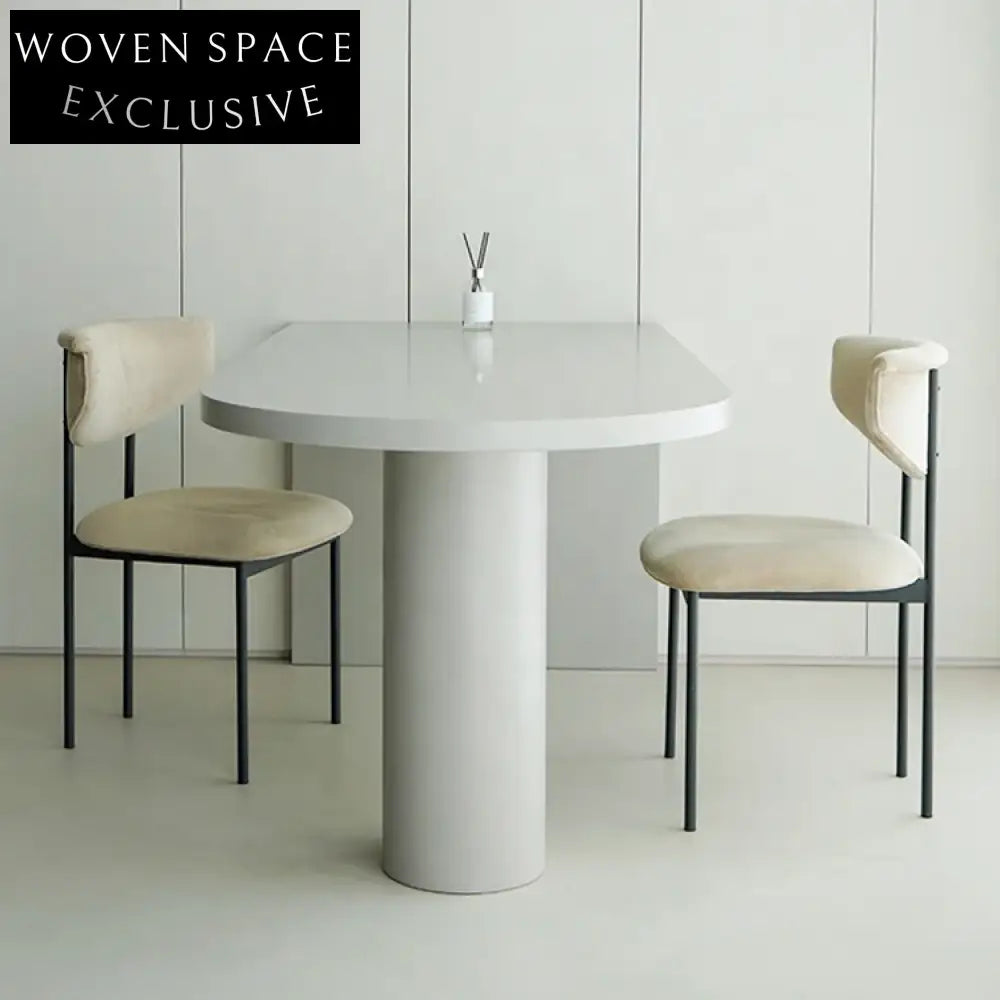 Modern Velvet Fabric Metal Dining Chair with Comfortable Backrest Design