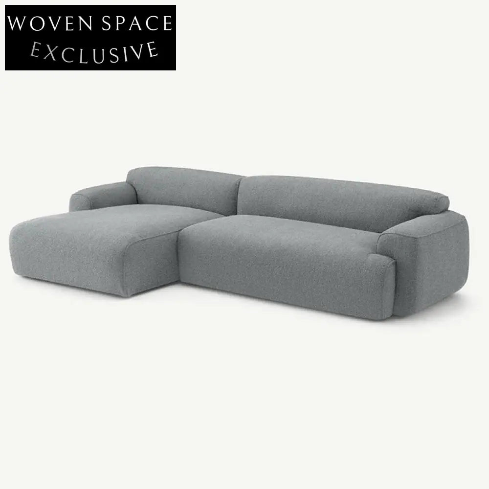 Modern Velvet Fabric Modular Sectional Low Arm Floor Sofa