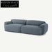 Modern Velvet Fabric Modular Sectional Low Arm Floor Sofa