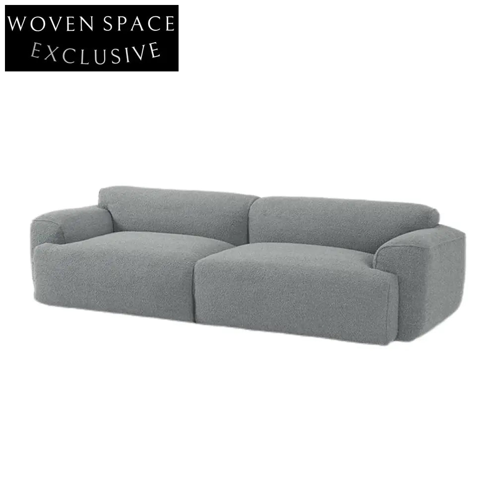 Modern Velvet Fabric Modular Sectional Low Arm Floor Sofa