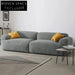 Modern Velvet Fabric Modular Sectional Low Arm Floor Sofa