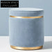 Modern Velvet Fabric Round Design Pouf Ottoman for Stylish Home Decor