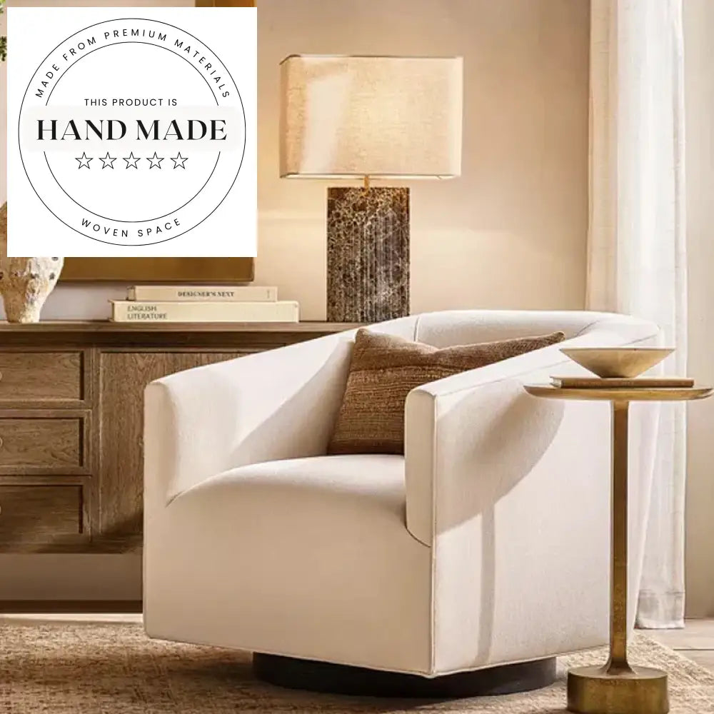 Modern Velvet Fabric Swivel Leisure Chair for Living Room & Lounge Spaces