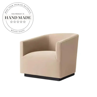 Modern Velvet Fabric Swivel Leisure Chair for Living Room & Lounge Spaces