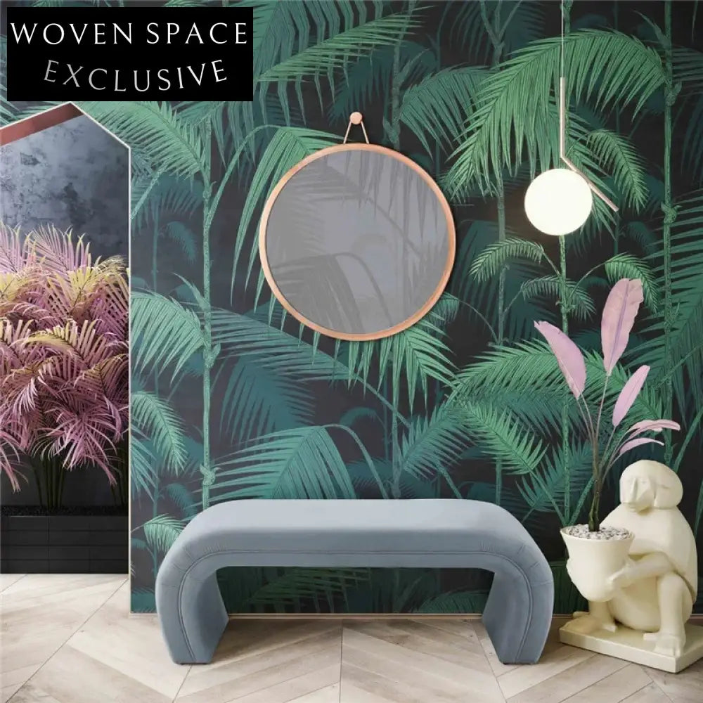 Modern Velvet Fabric Upholstered Long Ottoman Bench for Living Room Entryway